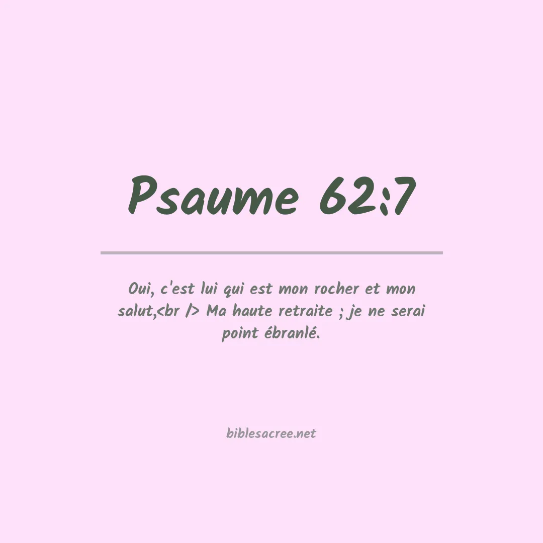 Psaume - 62:7