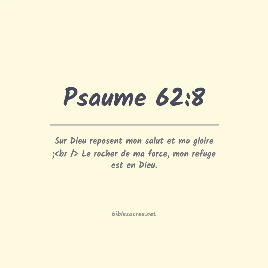 Psaume - 62:8