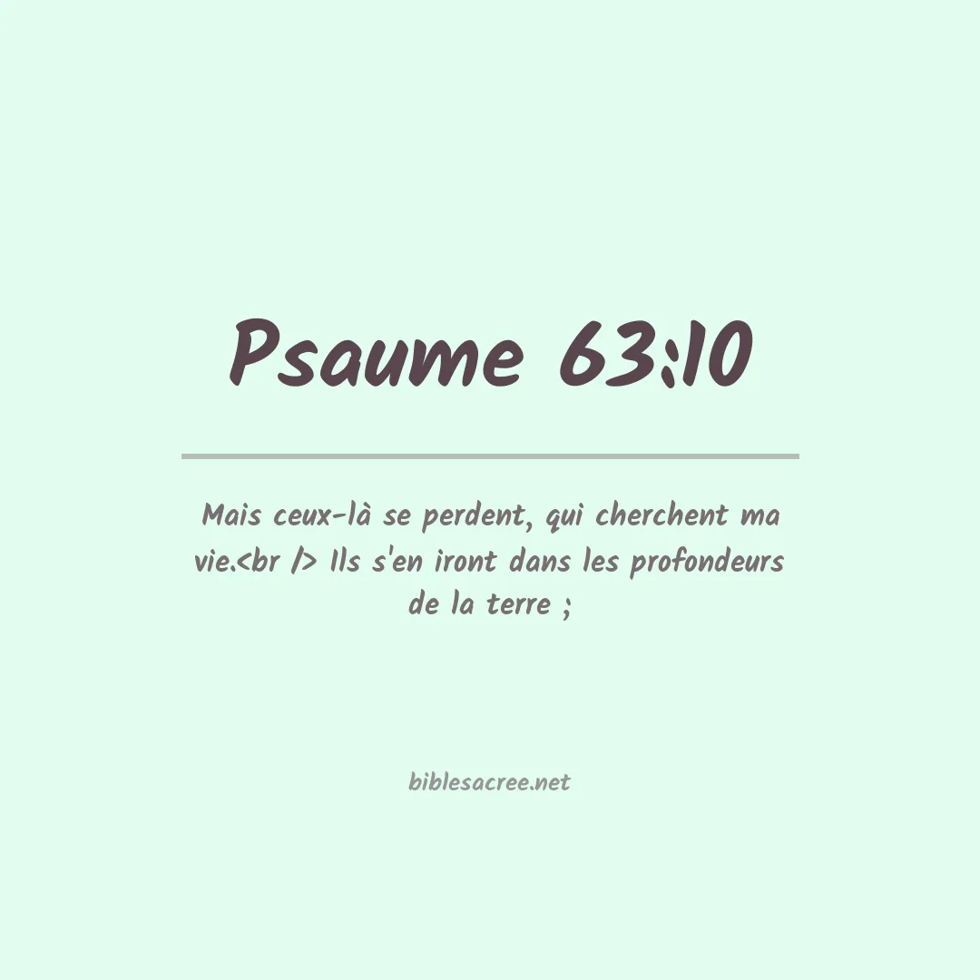Psaume - 63:10