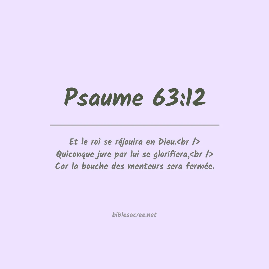 Psaume - 63:12