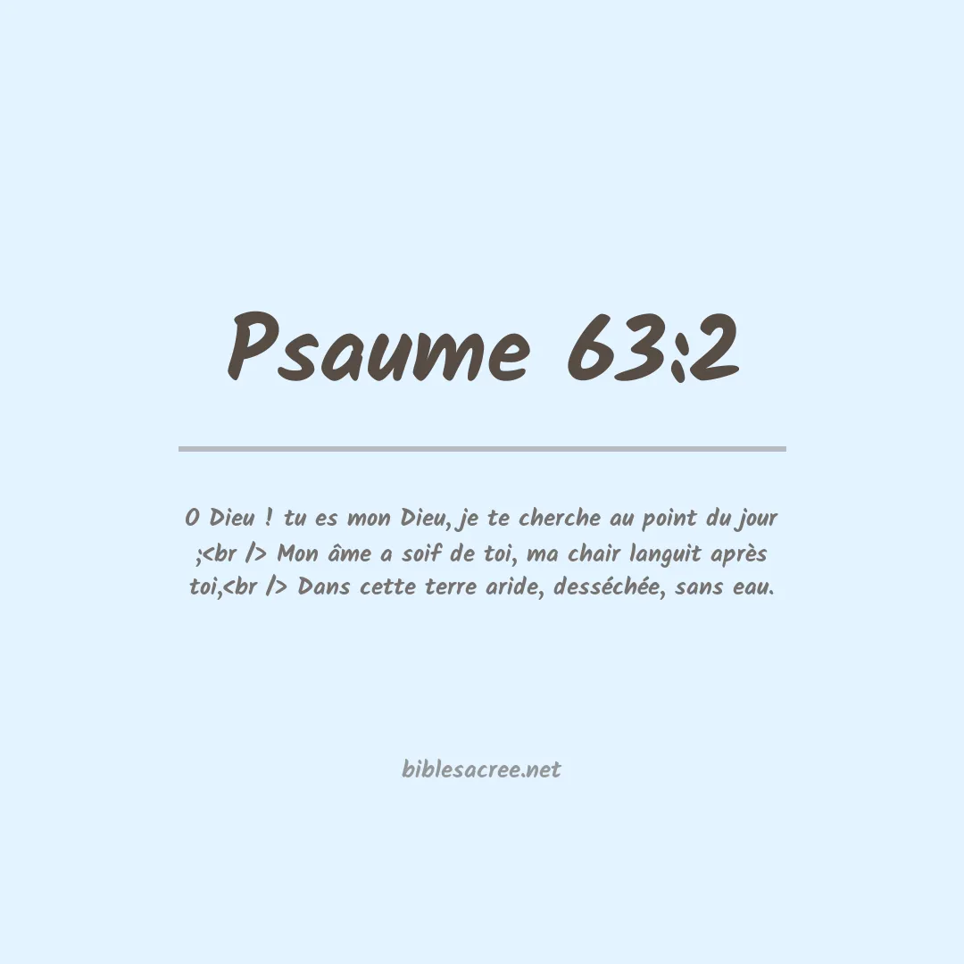 Psaume - 63:2