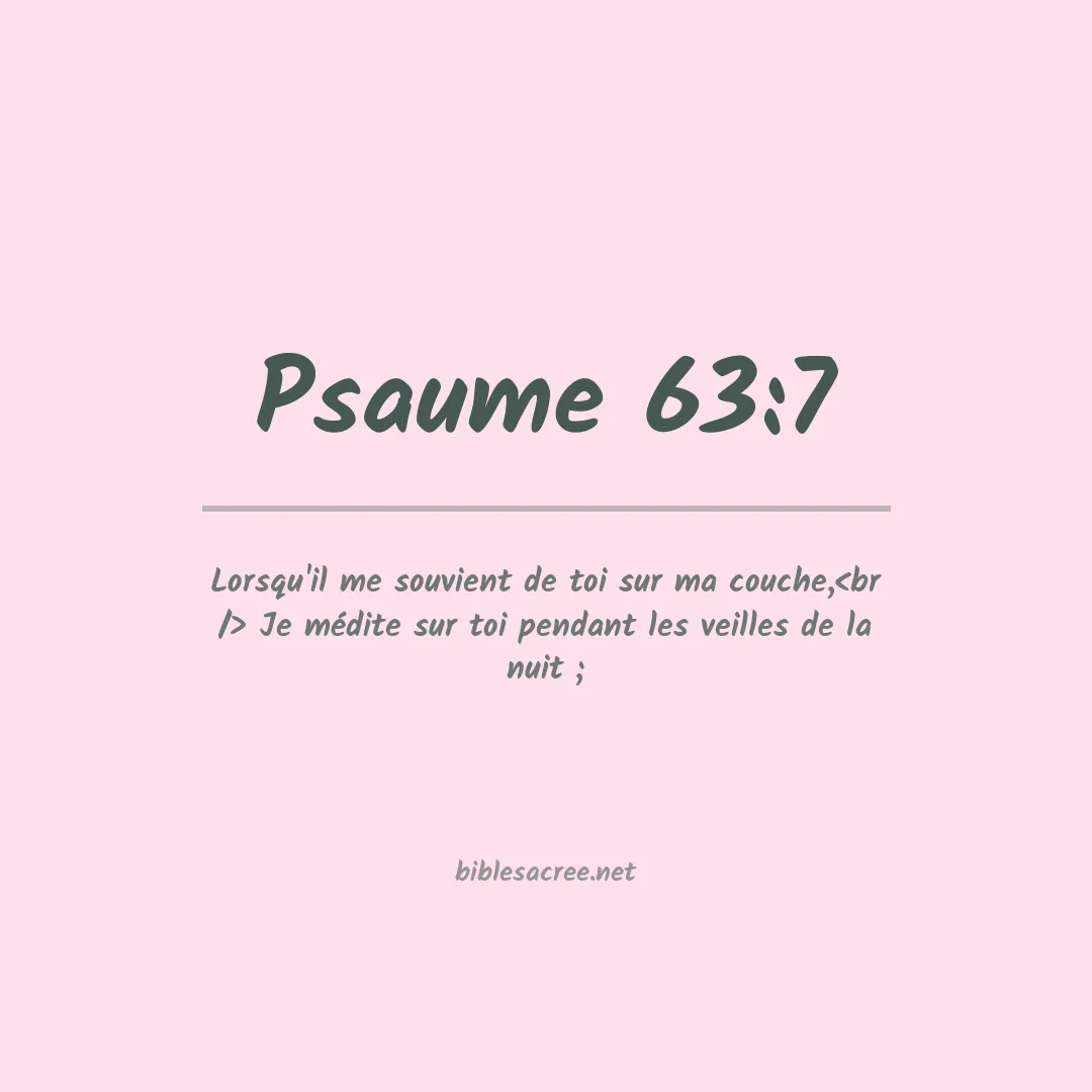 Psaume - 63:7