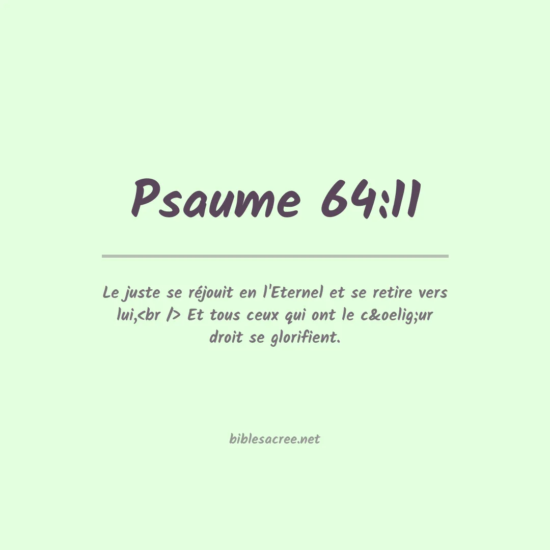 Psaume - 64:11