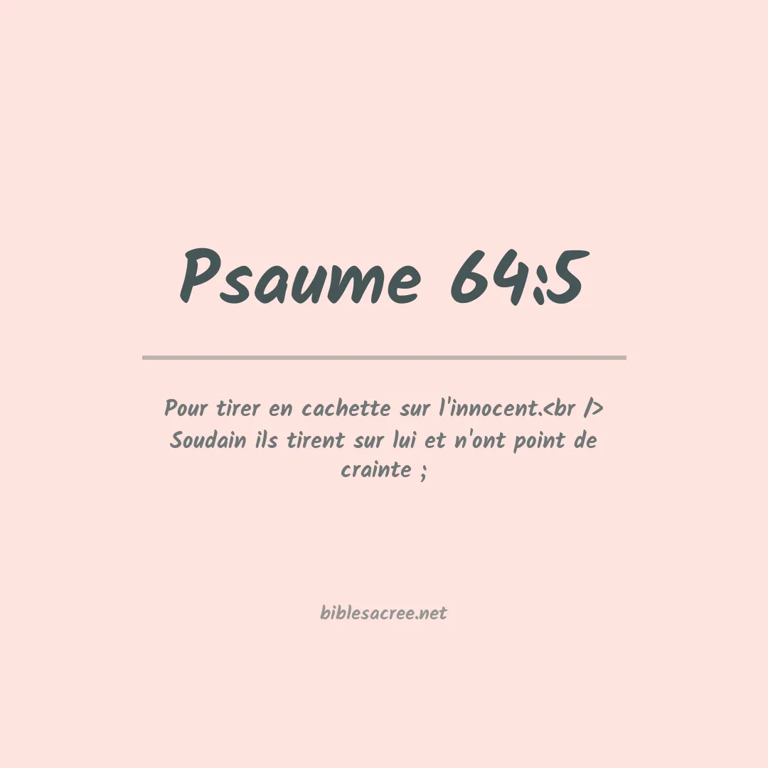 Psaume - 64:5