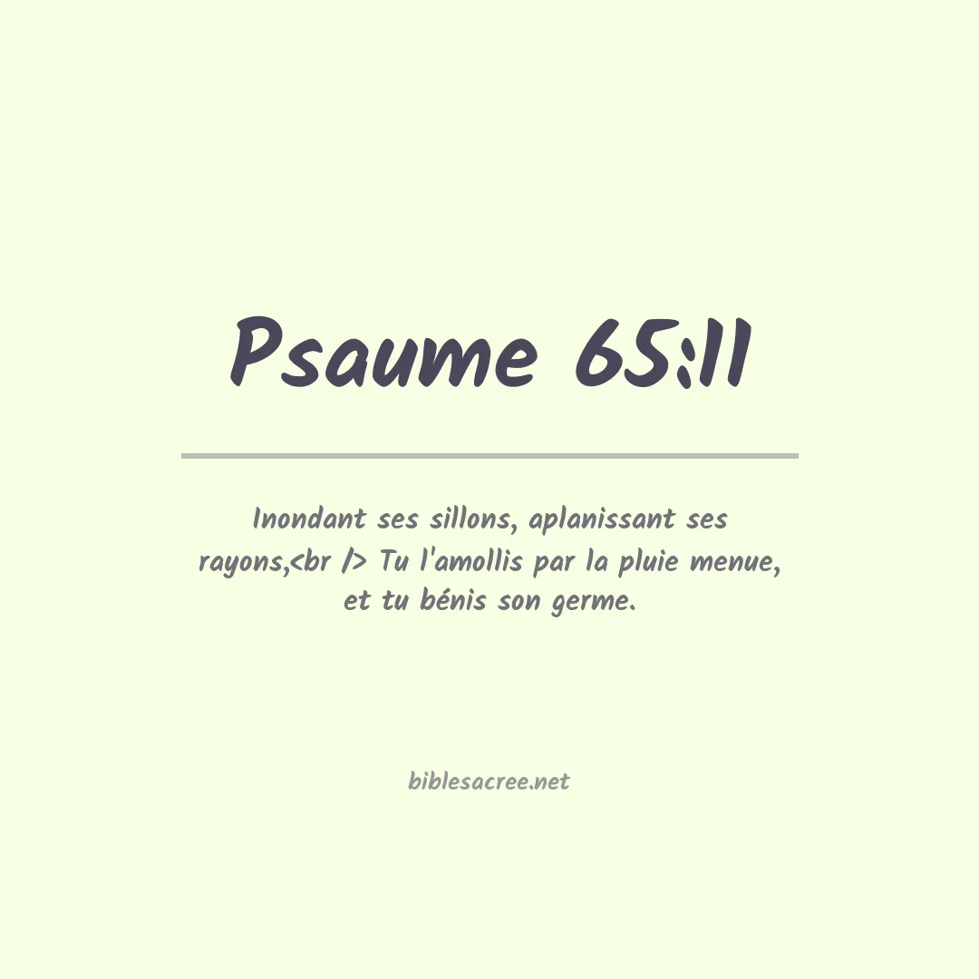 Psaume - 65:11