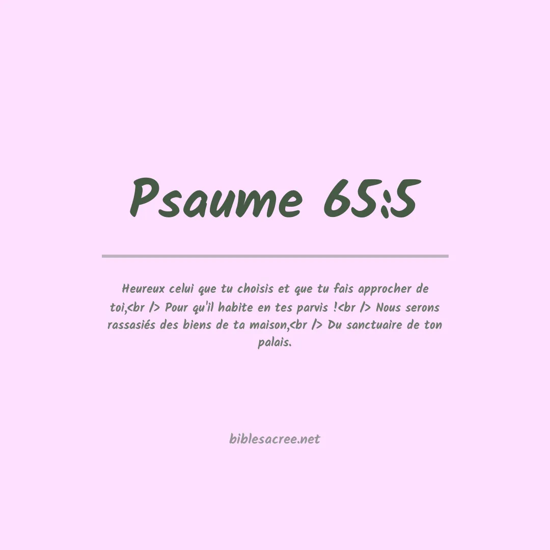 Psaume - 65:5