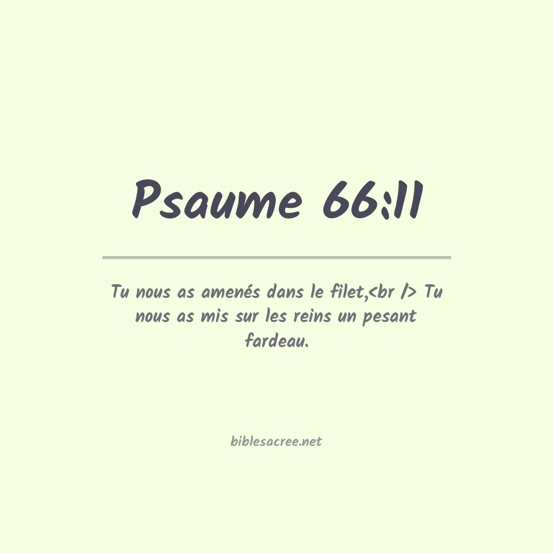 Psaume - 66:11