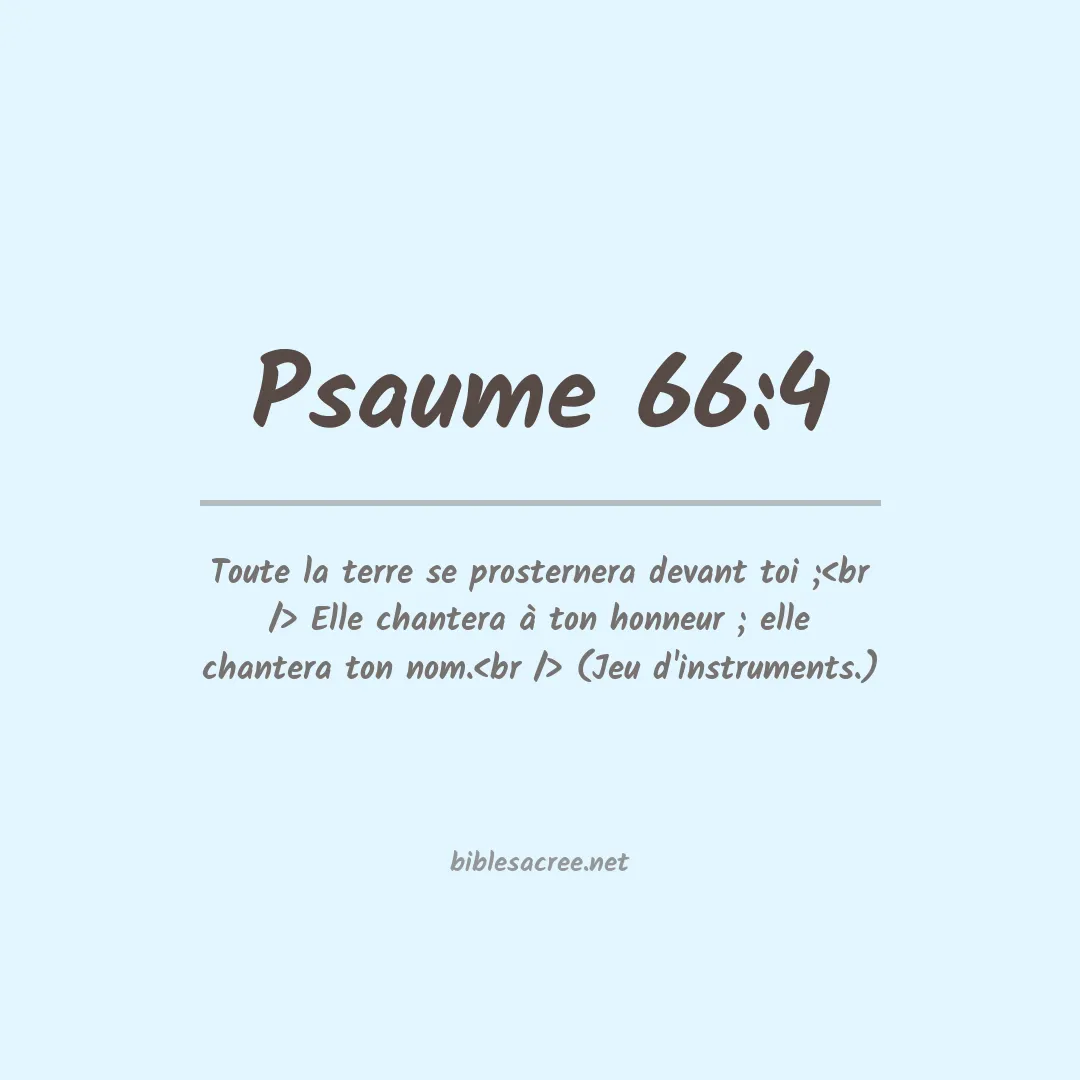 Psaume - 66:4