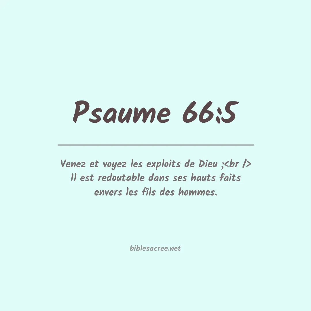 Psaume - 66:5