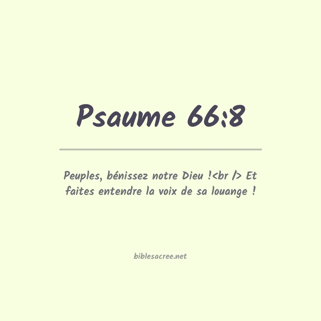 Psaume - 66:8