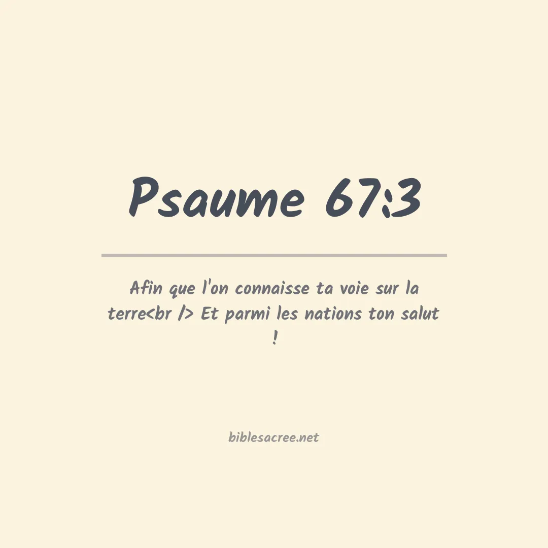 Psaume - 67:3
