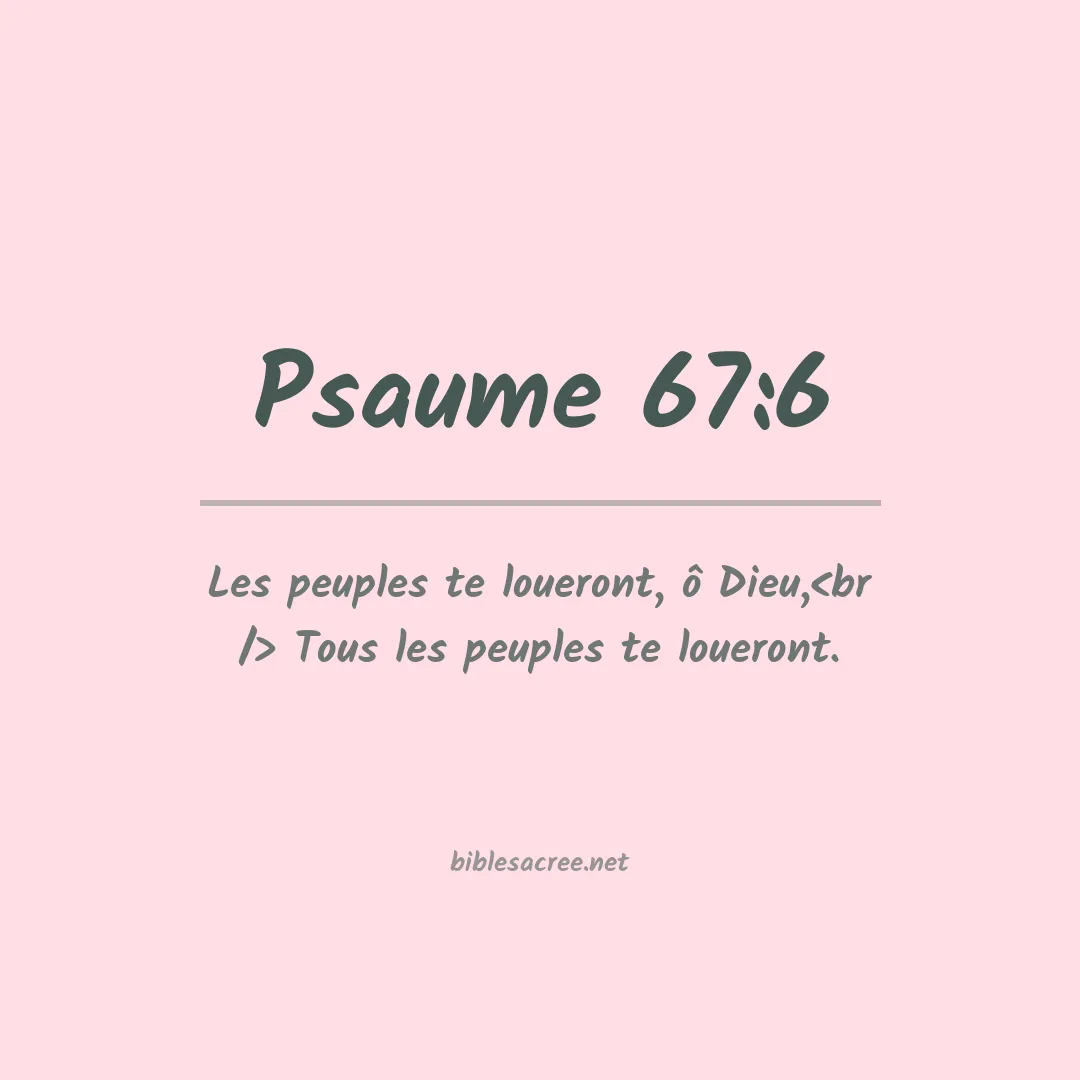 Psaume - 67:6