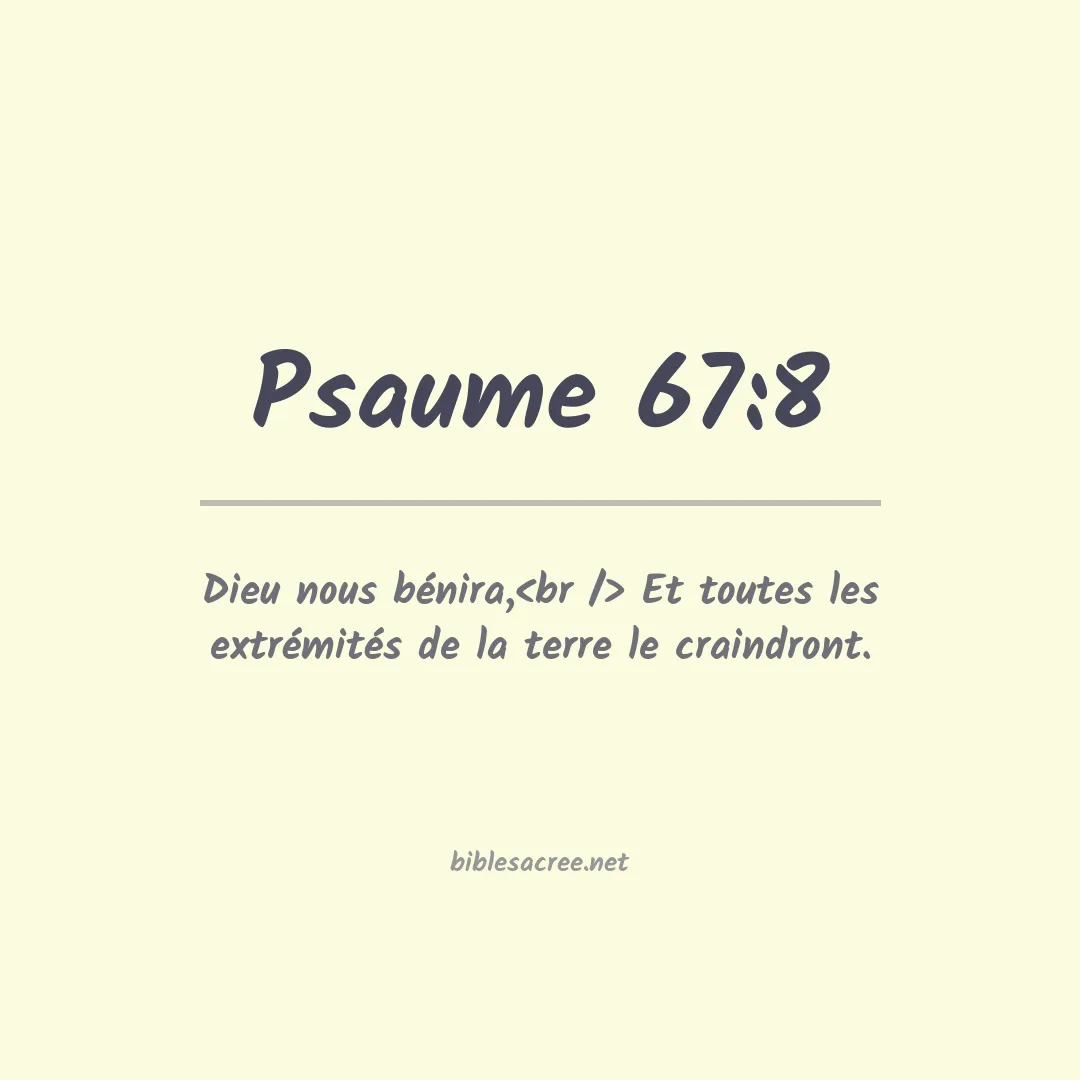 Psaume - 67:8
