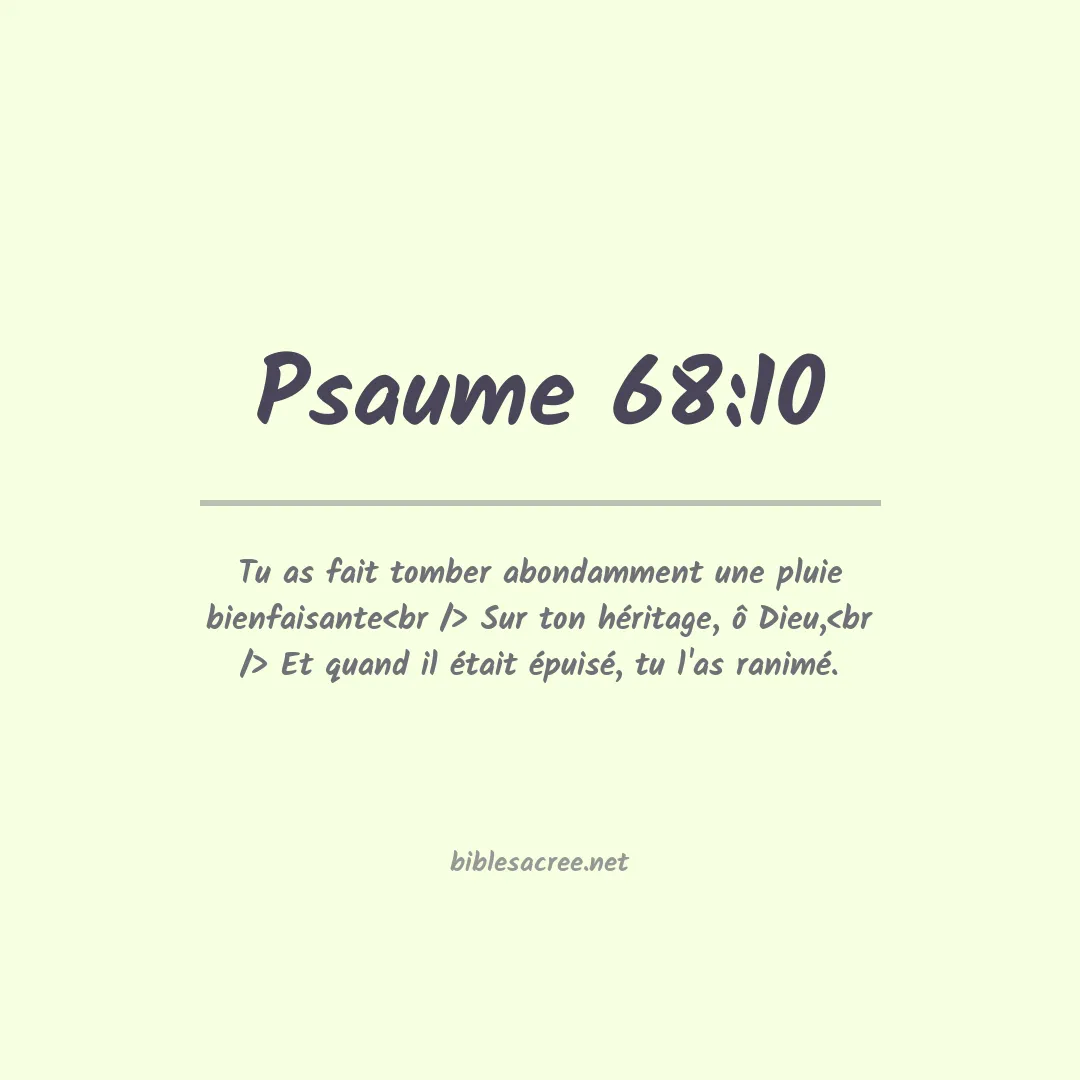 Psaume - 68:10