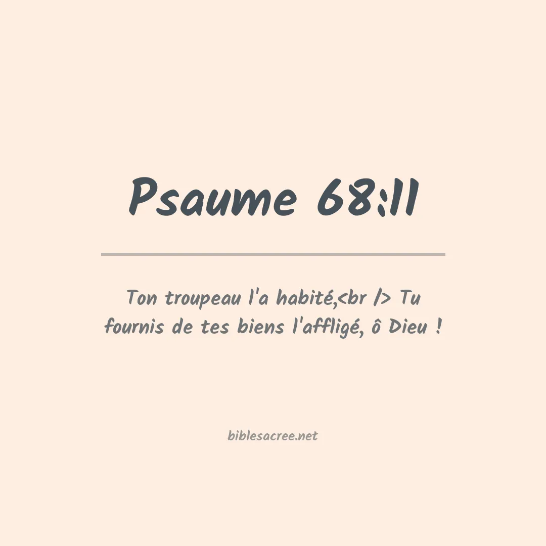 Psaume - 68:11