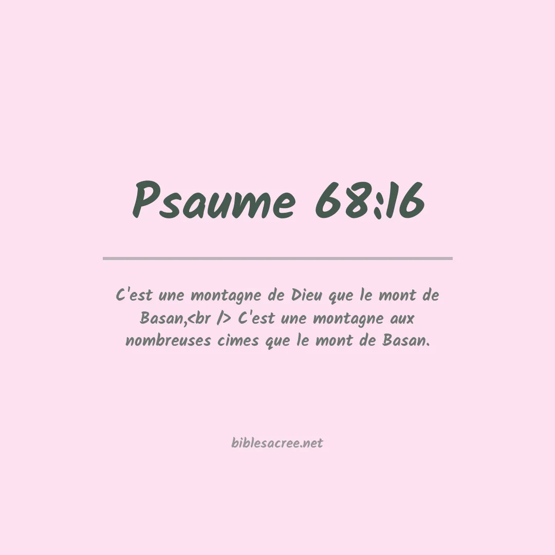 Psaume - 68:16