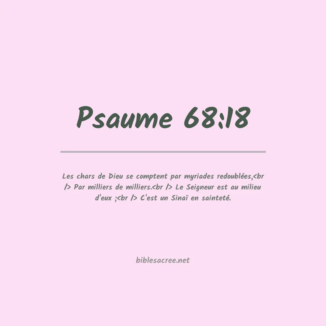 Psaume - 68:18