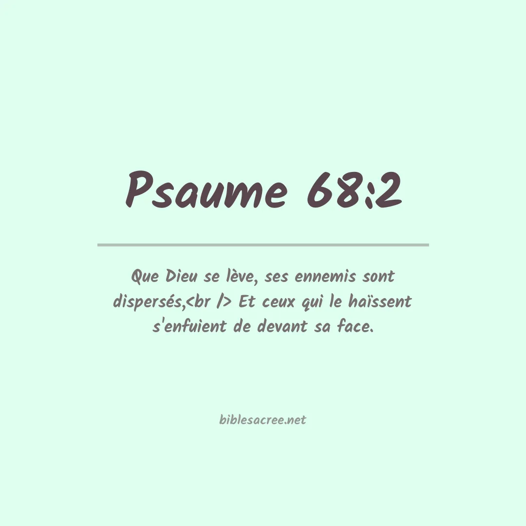 Psaume - 68:2