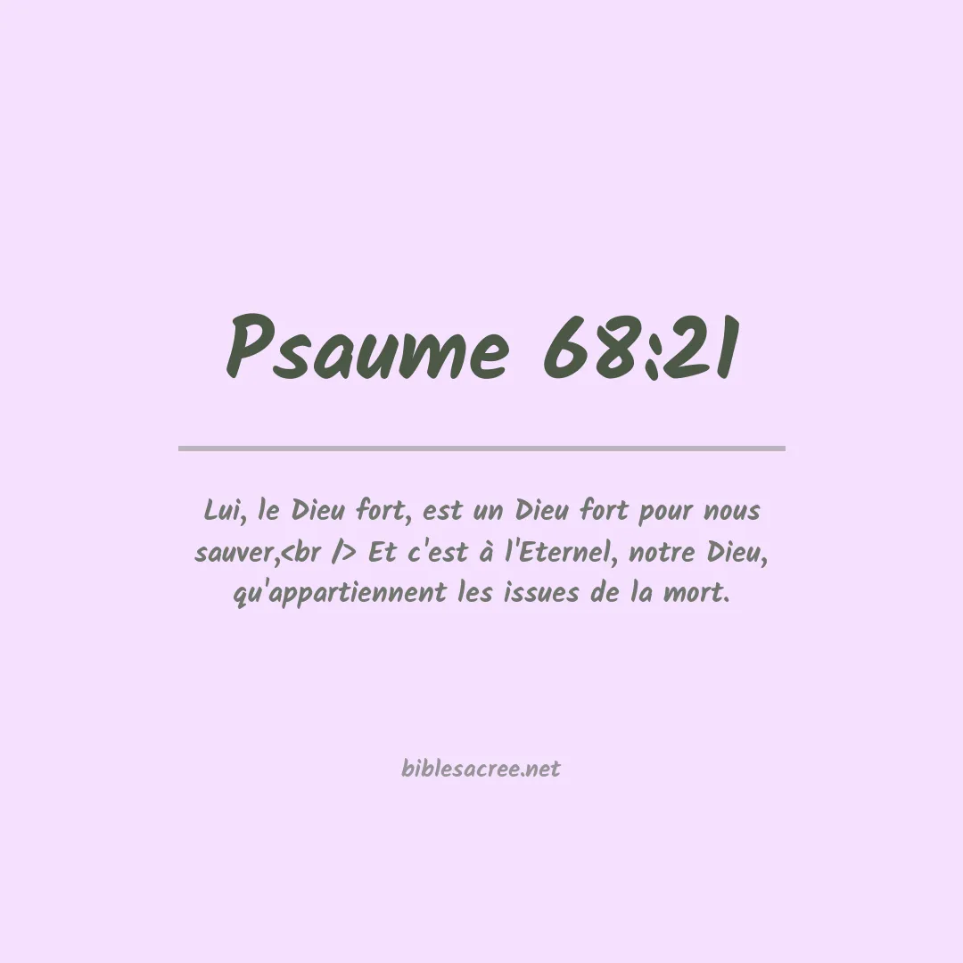 Psaume - 68:21