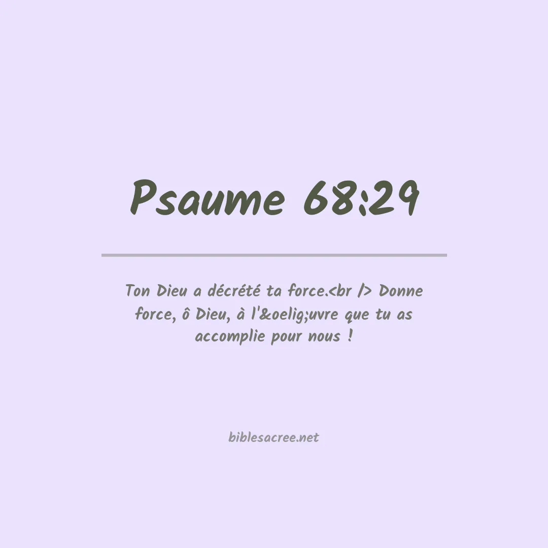 Psaume - 68:29