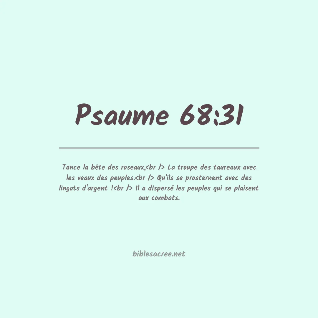Psaume - 68:31