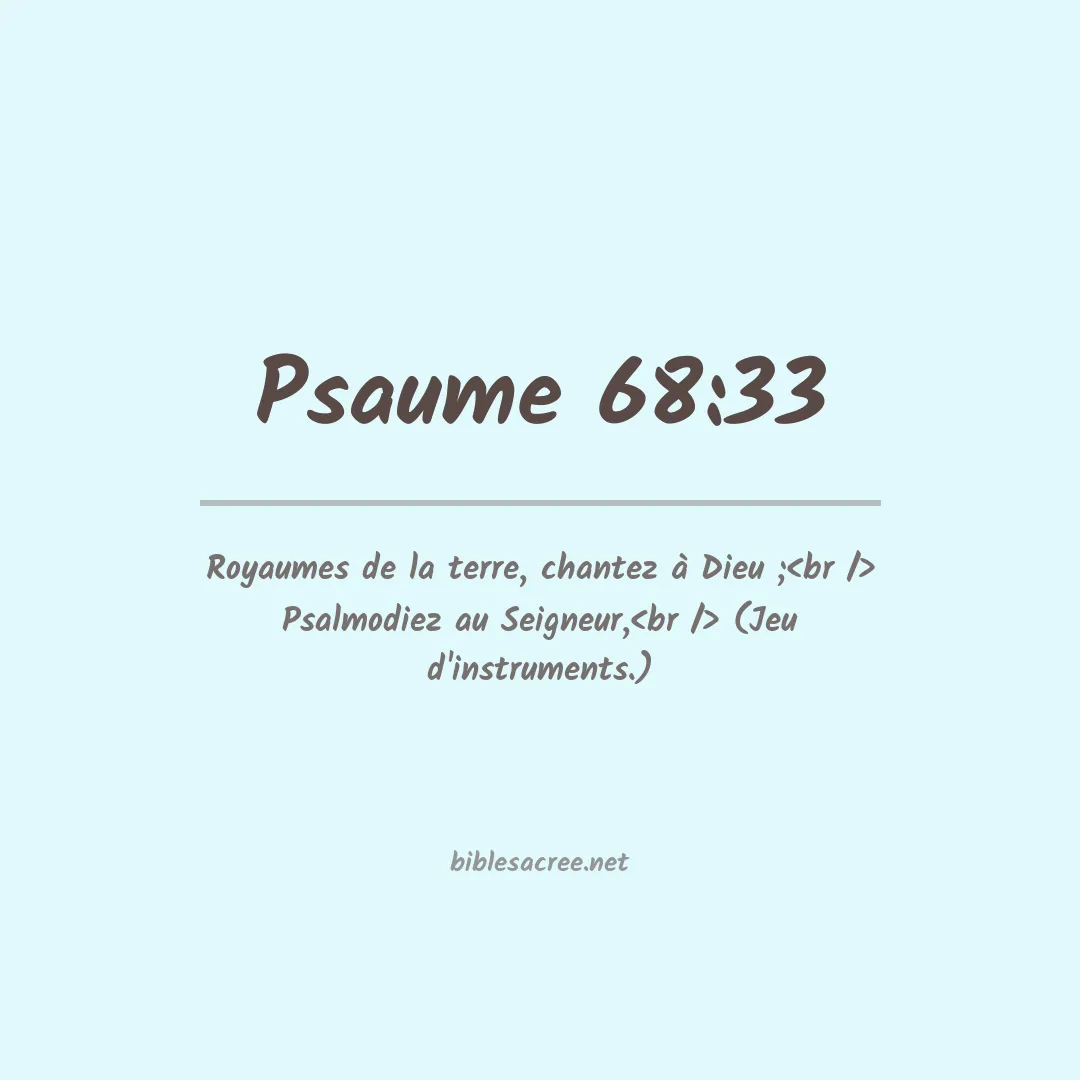 Psaume - 68:33