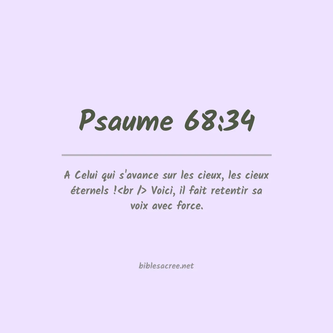 Psaume - 68:34