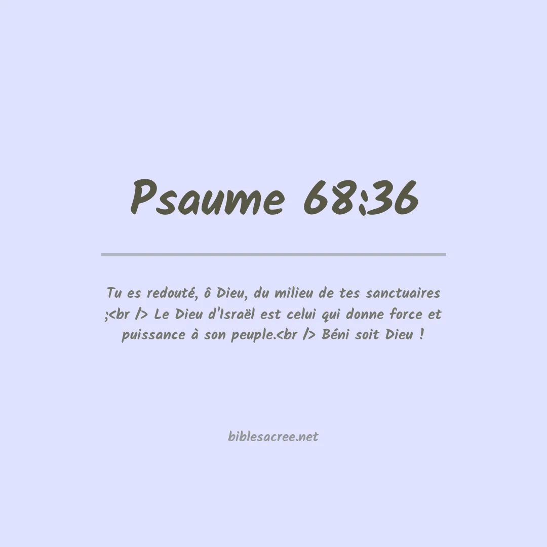 Psaume - 68:36