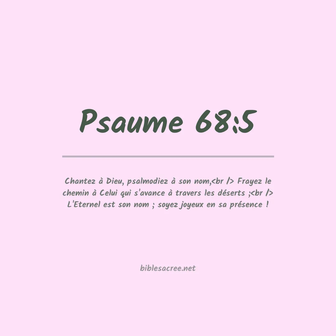 Psaume - 68:5
