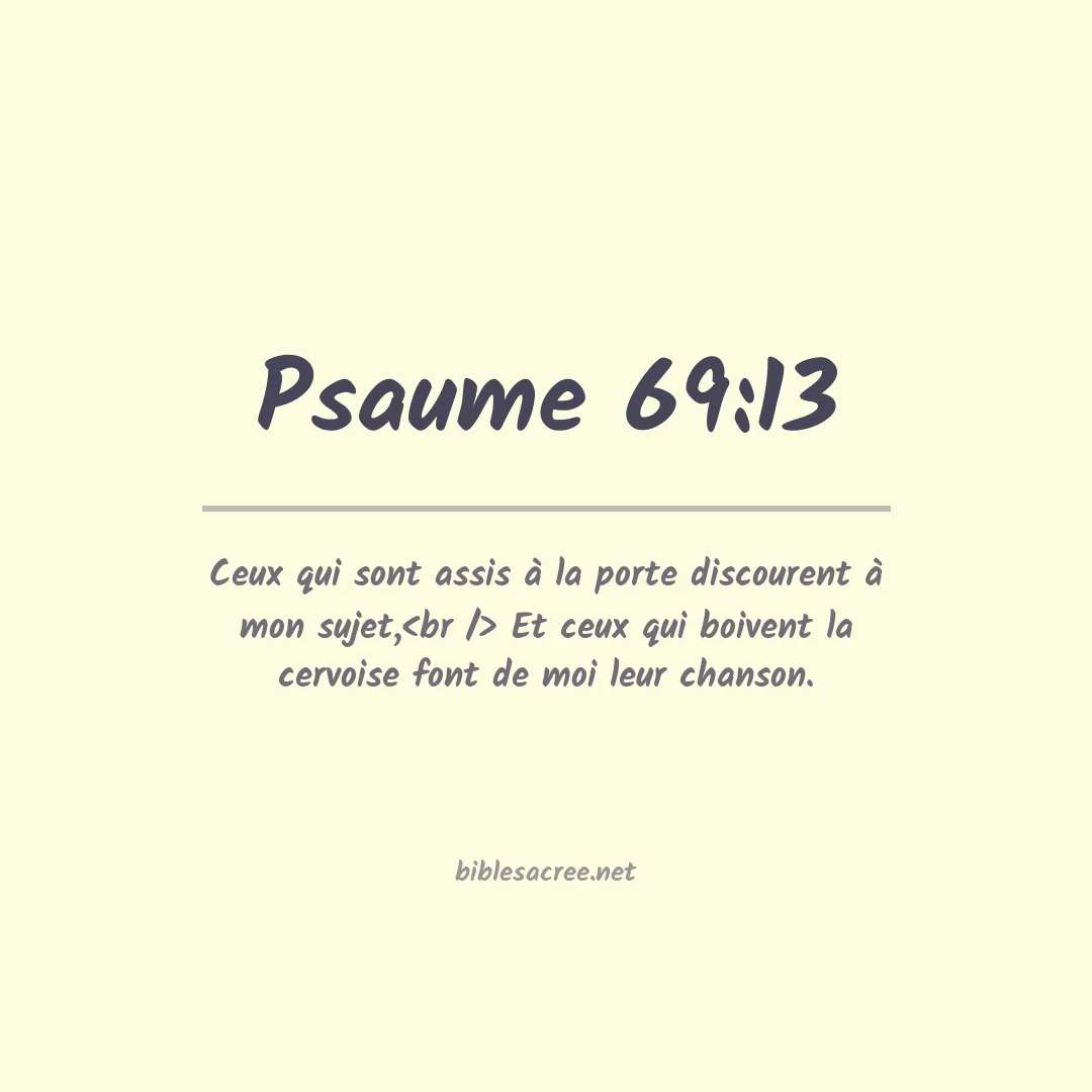 Psaume - 69:13