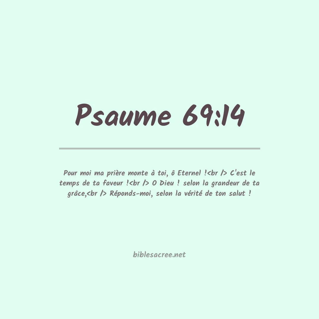 Psaume - 69:14