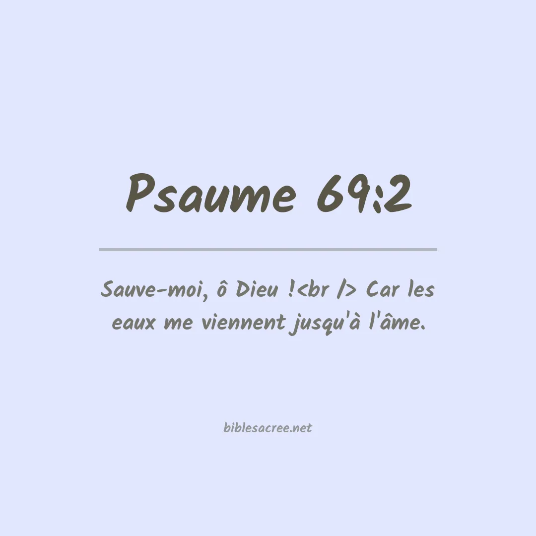 Psaume - 69:2