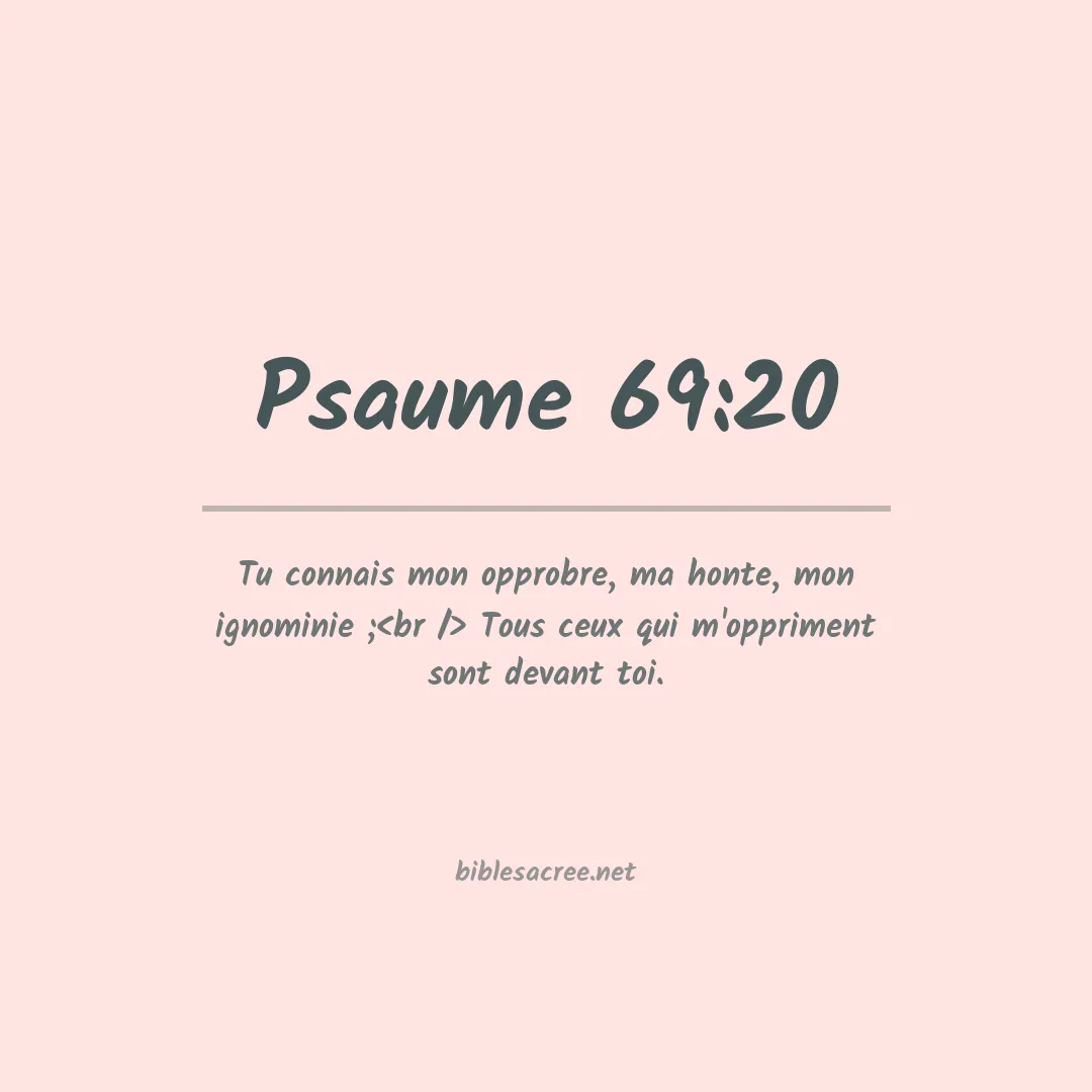 Psaume - 69:20