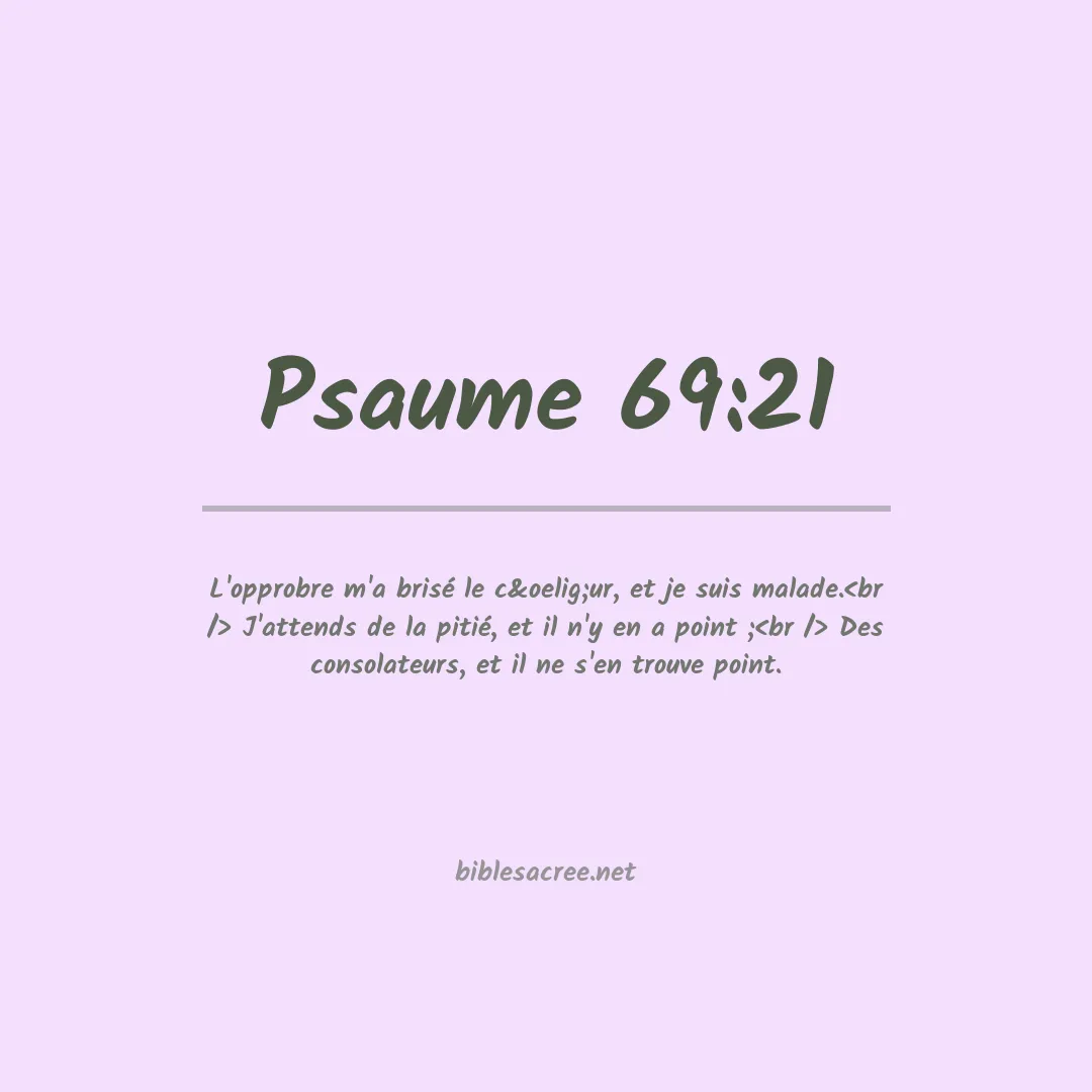 Psaume - 69:21