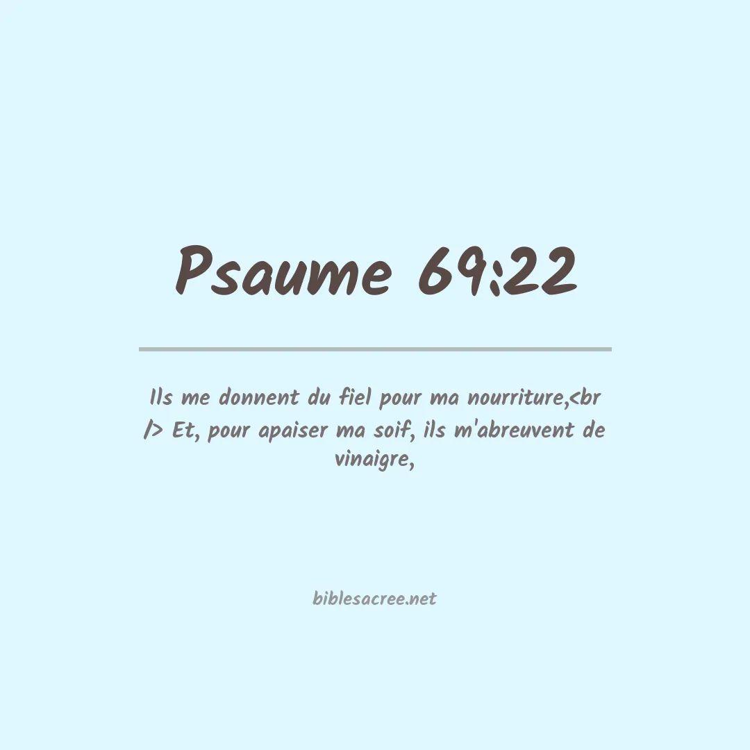 Psaume - 69:22