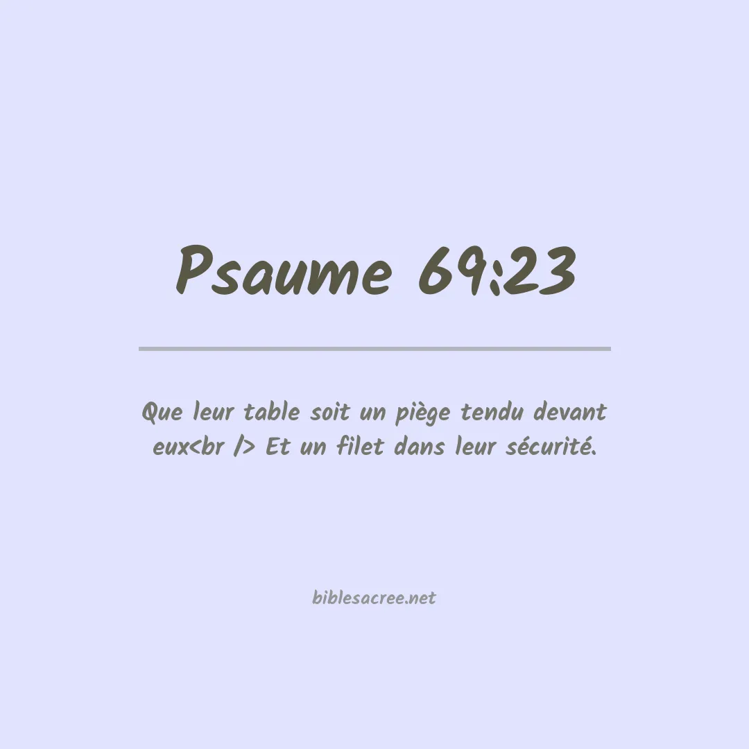 Psaume - 69:23