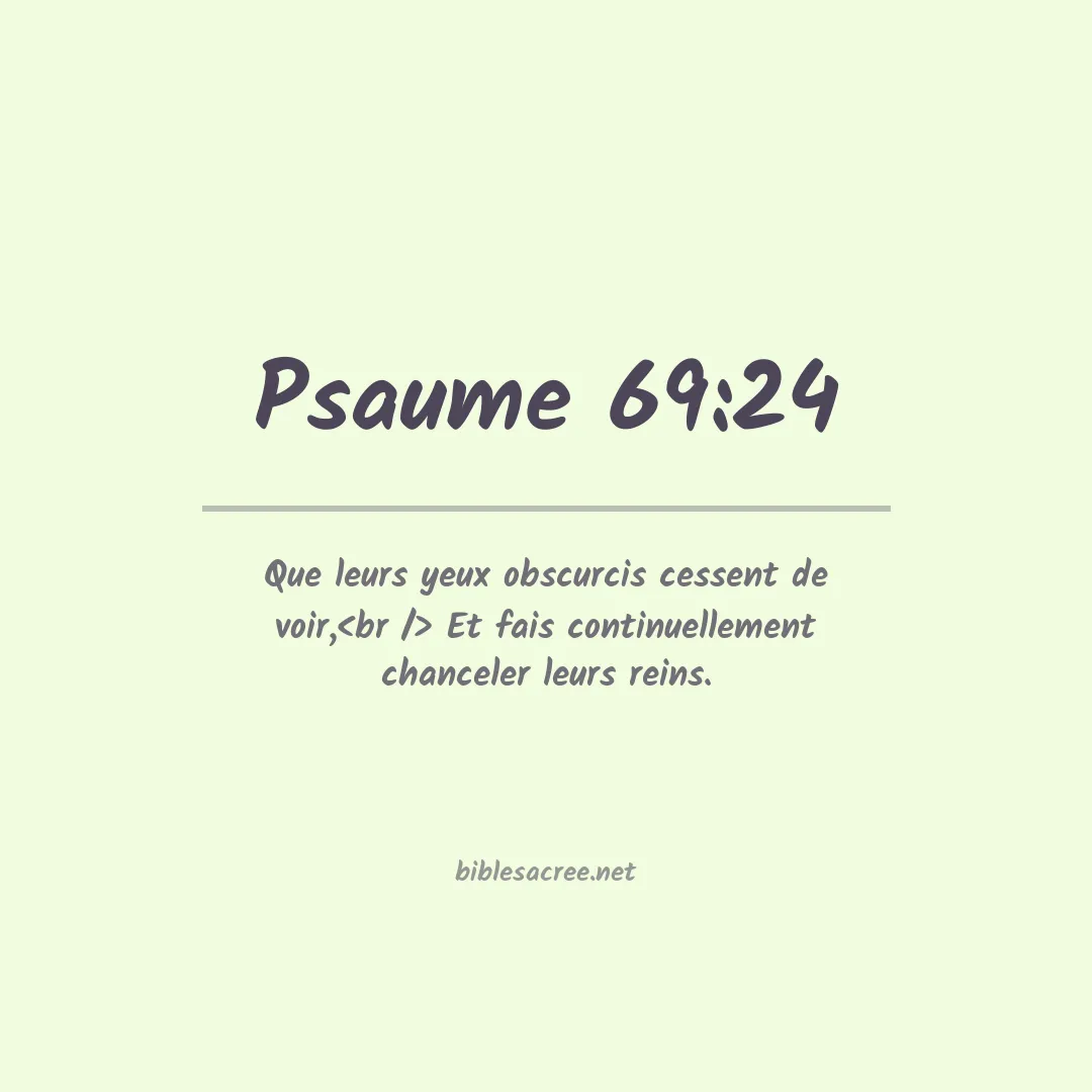 Psaume - 69:24