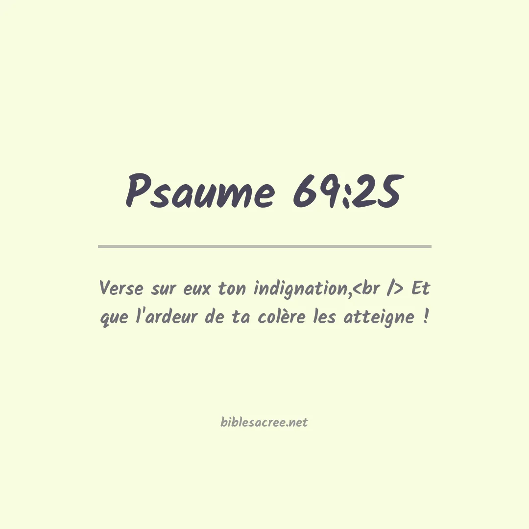 Psaume - 69:25