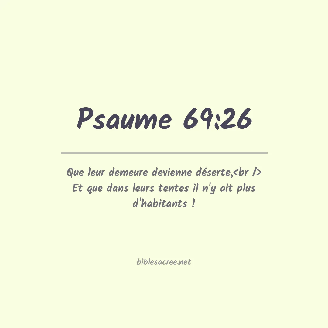 Psaume - 69:26