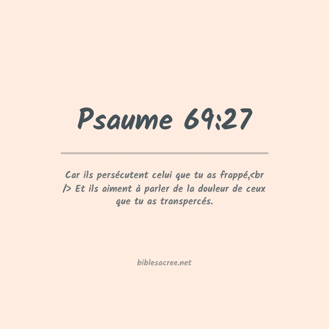Psaume - 69:27