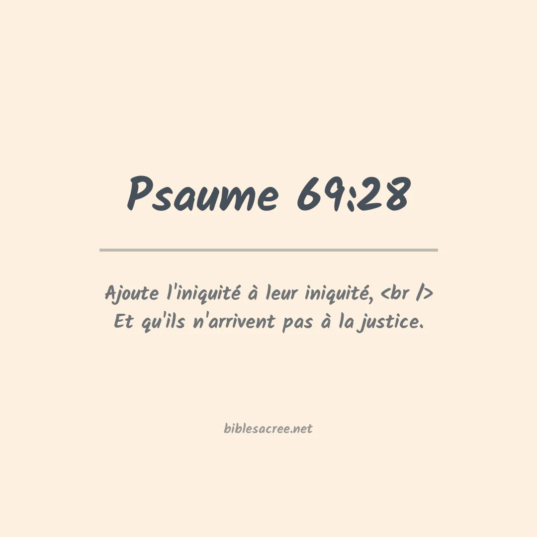 Psaume - 69:28