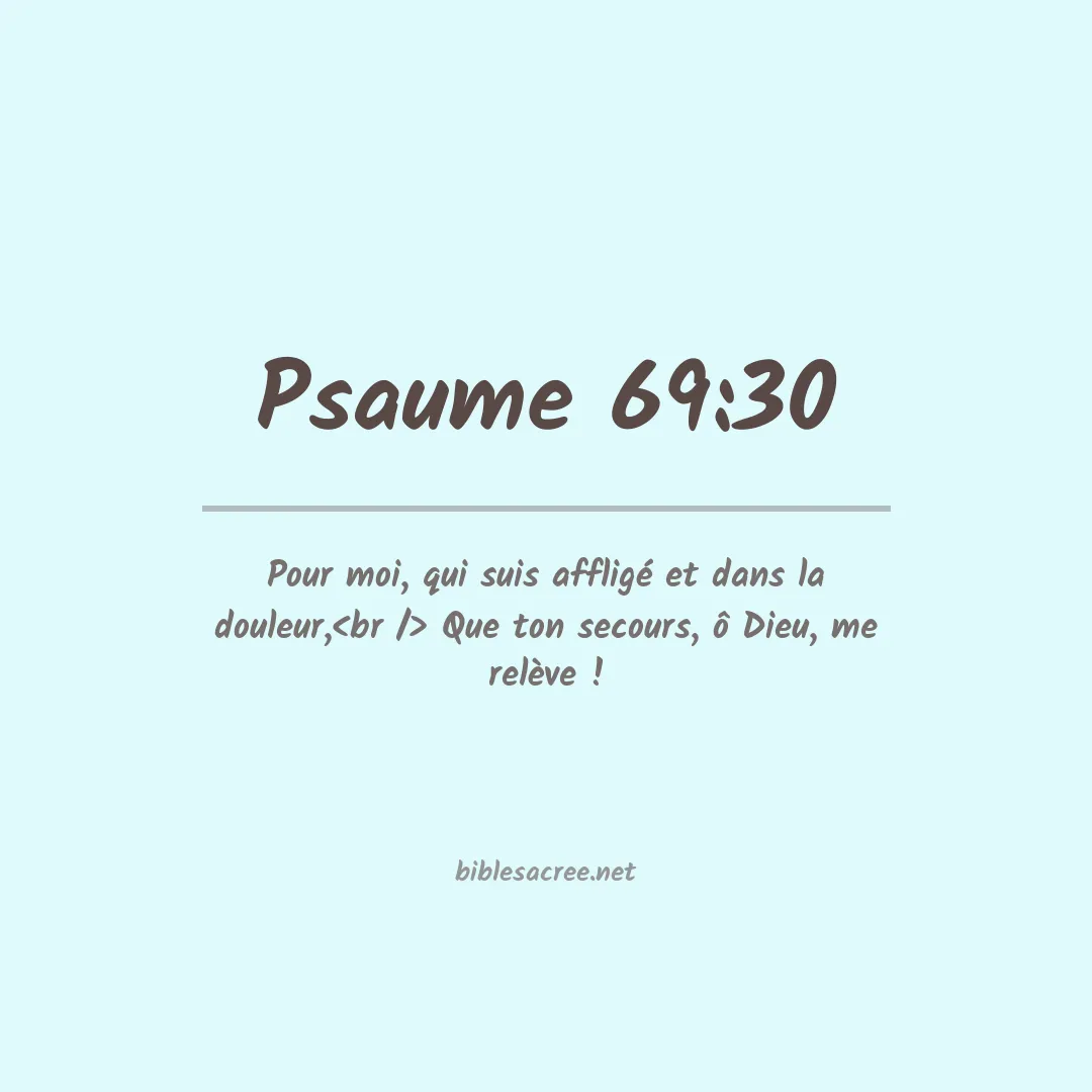 Psaume - 69:30