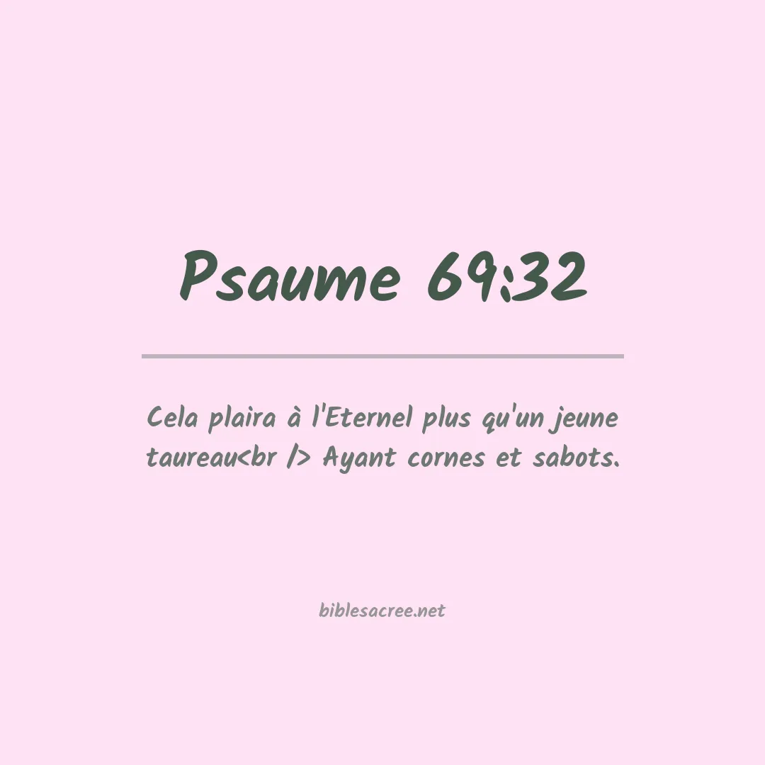 Psaume - 69:32