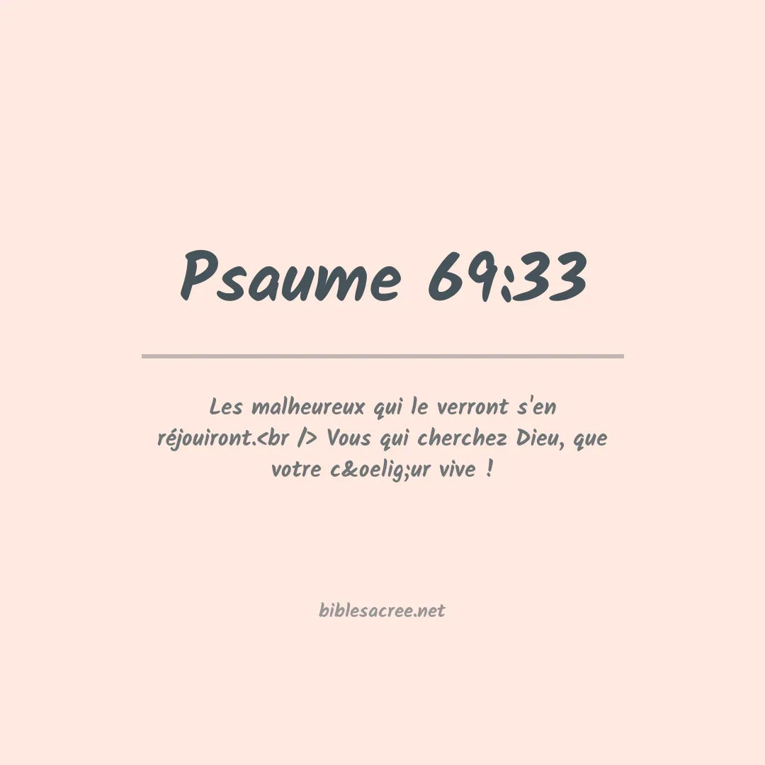 Psaume - 69:33