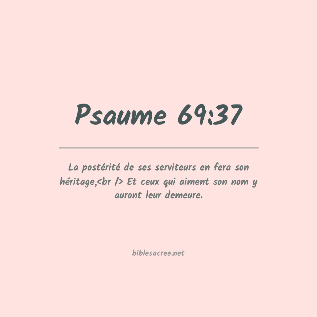 Psaume - 69:37