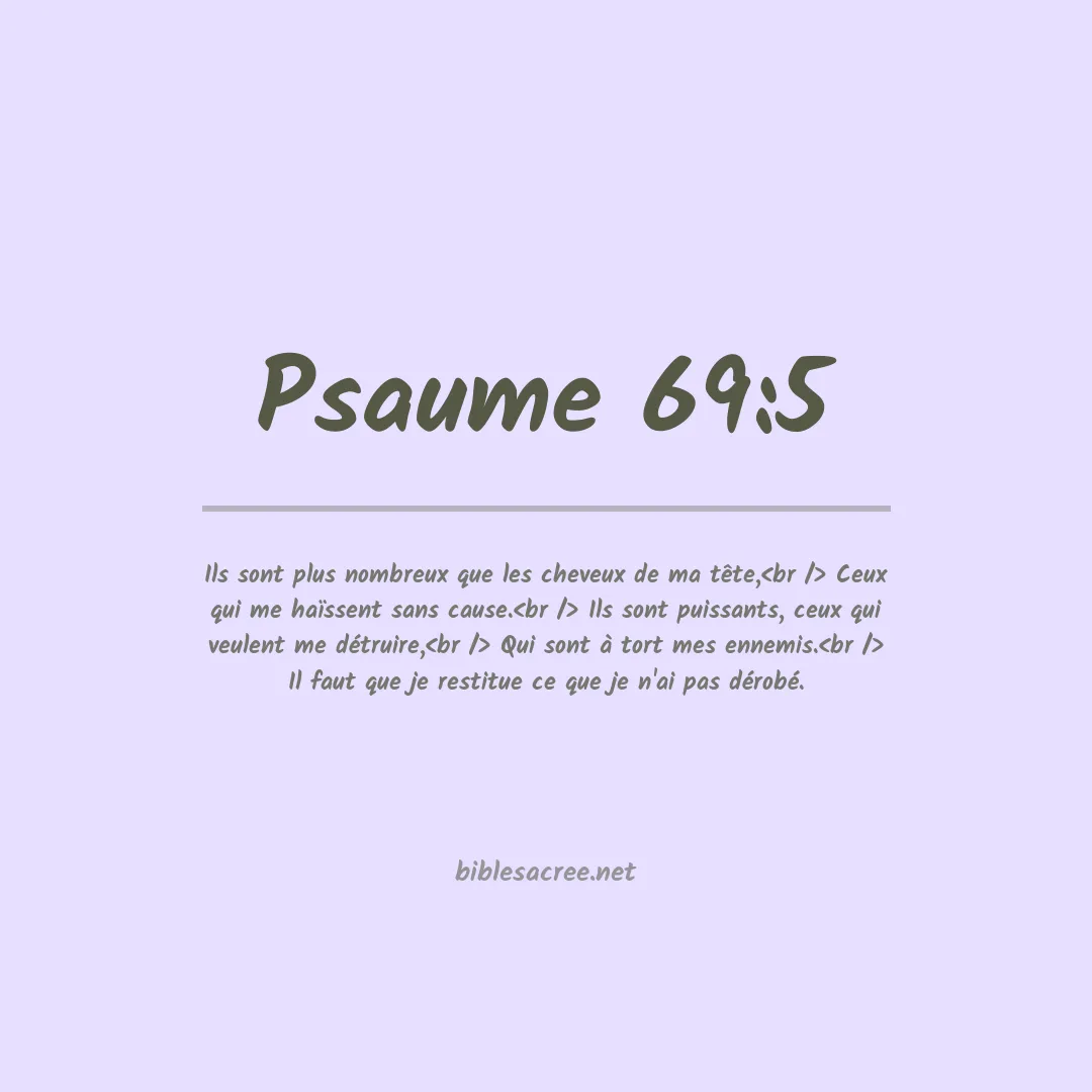 Psaume - 69:5