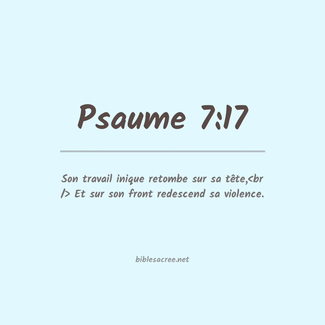 Psaume - 7:17