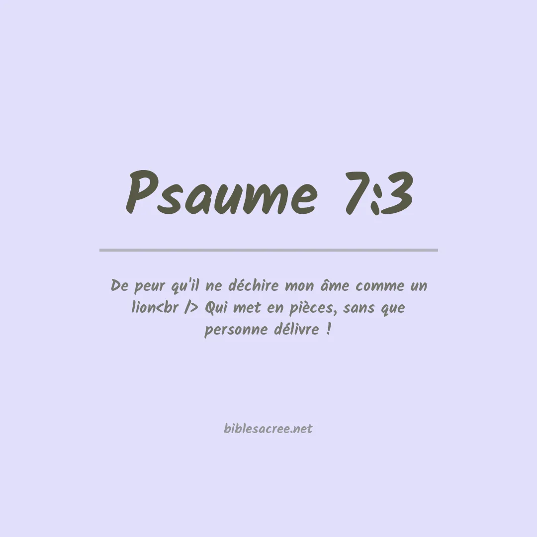 Psaume - 7:3