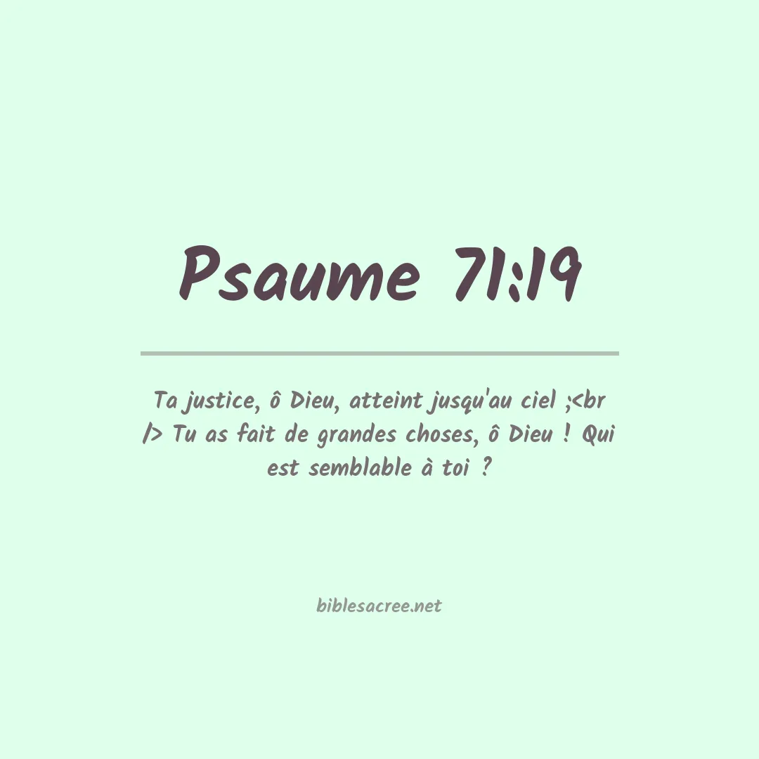Psaume - 71:19