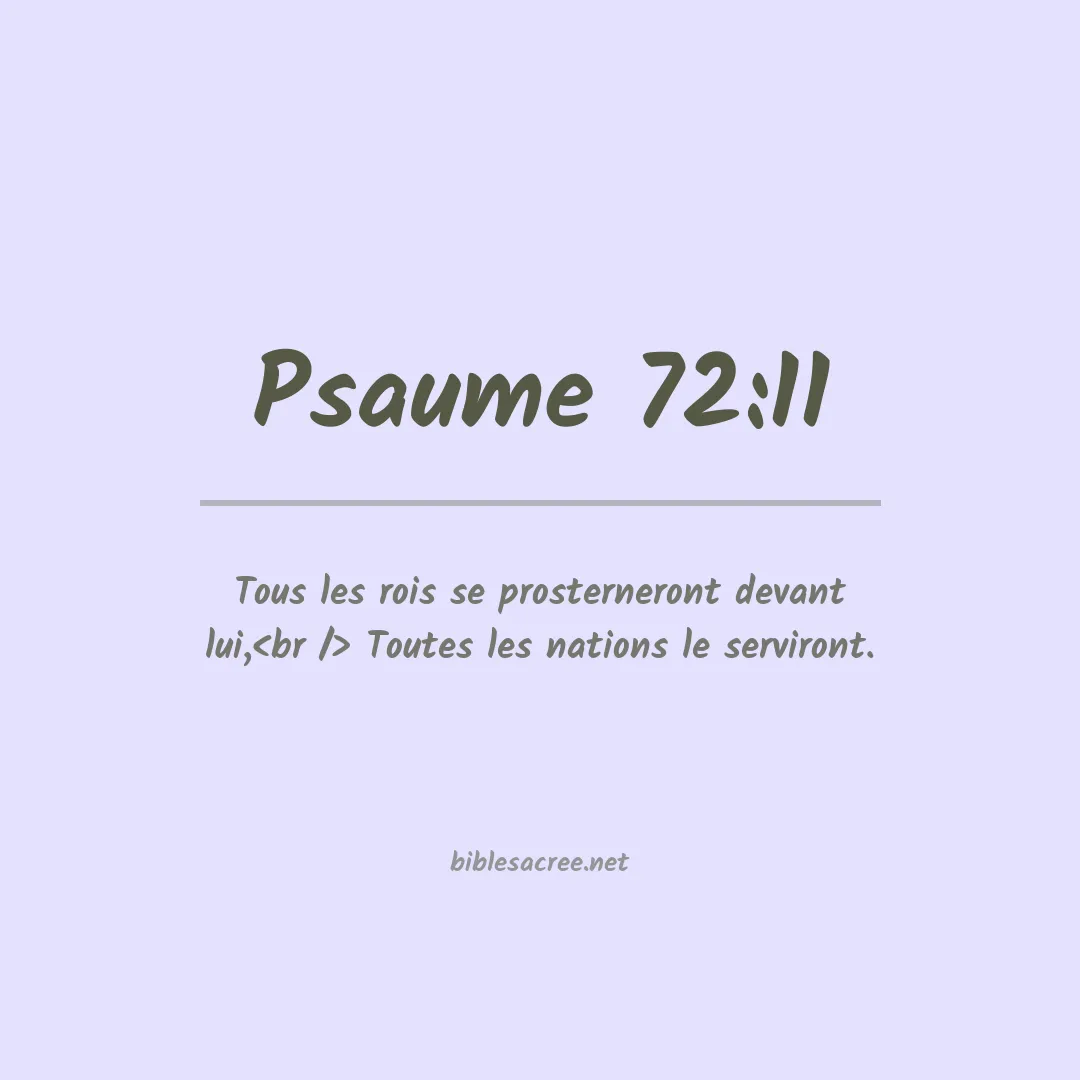 Psaume - 72:11